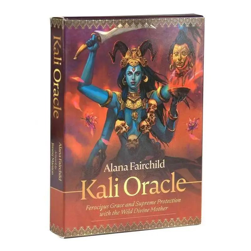 Oraculo de Kali, Tarjeta de adivinacion de Tarot, la elegancia feroz y la proccion, Suprema con las tarjetas de la m